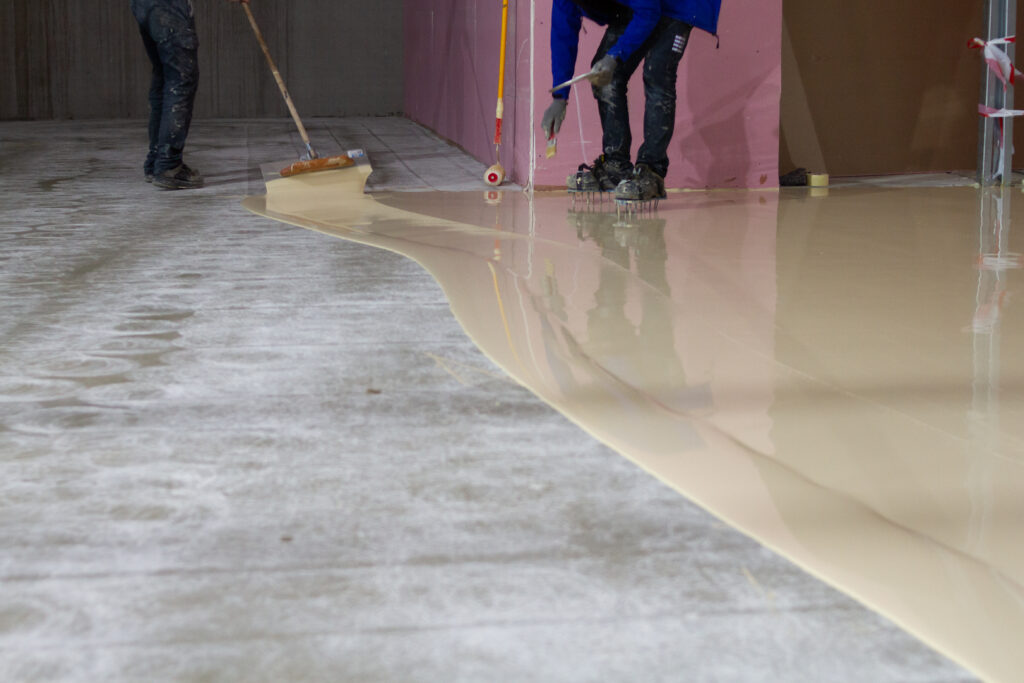 The worker who applied the resistant epoxy resin in the new hall was highly skilled
